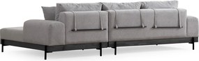 Corner Sofa Eti Black Right - Grey Grey