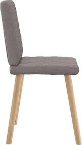 vidaXL Καρέκλες Τραπεζαρίας 6 τεμ. Χρώμα Taupe Υφασμάτινες