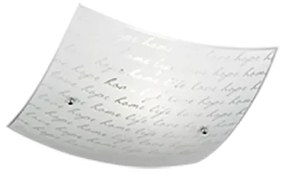 Signa Μοντέρνα Γυάλινη Πλαφονιέρα Οροφής με Ντουί E27 σε Λευκό χρώμα 30cm Trio Lighting 602500101