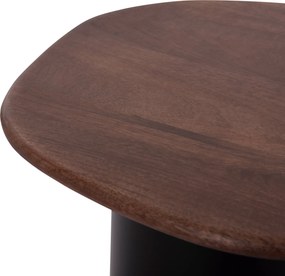 ΤΡΑΠΕΖΙA ΣΑΛΟΝΙΟΥ 3ΤΜΧ PEBBLES HM18004 MANGO TOP-ΜΕΤΑΛΛΙΚΕΣ ΜΑΥΡΕΣ ΒΑΣΕΙΣ