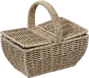 ΚΑΛΑΘΙ SYNTH. RATTAN ΜΕ ΚΑΠΑΚΙ ΟΡΘ. ΜΠΕΖ 21Χ14Χ19ΕΚ