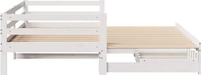 vidaXL Καναπές Κρεβάτι Συρόμενος Χωρίς Στρώμα 80x200 εκ. &amp; Συρτάρια