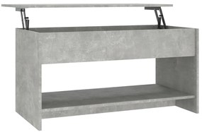 vidaXL Τραπεζάκι Σαλονιού Γκρι Σκυρ. 102x50x52,5 εκ. Επεξεργ. Ξύλο
