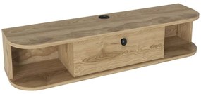 Έπιπλο Τηλεόρασης Επιτοίχιο Ibarra 875ZNA5364 120x29,6x23,4cm Oud Oak
