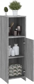 vidaXL Ντουλάπι Μπάνιου Γκρι Sonoma 30x30x95 εκ. Επεξεργασμένο Ξύλο