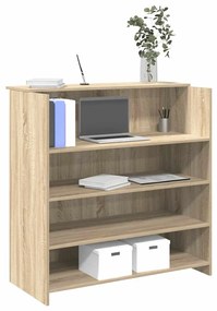 Γραφείο Υποδοχής από Ξύλο Sonoma Δρυς 100x50x103,5 εκ. από Τεχνητό Ξύλο