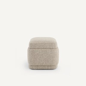 Πουφ από υφασμά με ανάγλυφη υφή, CLEOPHEE