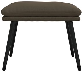 vidaXL Υποπόδιο Σκούρο Γκρι 45 x 30 x 39 εκ. από Ύφασμα Μικροϊνών