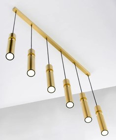 Κρεμαστό Φωτιστικό Alas 90cm Χρυσό