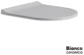BIANCO CERAMICA 9200SC-301 Κάλυμμα λεκάνης αποσπώμενο απο βακελίτη slim soft close, White matt