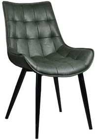 Καρέκλα Bristol 03-1109 56x63x85cm Olive Μέταλλο,Τεχνόδερμα