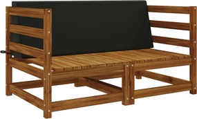 vidaXL Μαξιλάρι πλάτης SOEST 100% Πολυεστέρας Μαύρο 120 x 20 x 40 cm