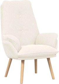 vidaXL Πολυθρόνα Κρεμ 69 x 74 x 93 εκ. Υφάσματος Sherpa