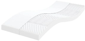 vidaXL Καναπές Κρεβάτι Συρόμενος Σκούρο γκρι 90x190 εκ Ύφασμα Στρώματα