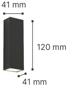 Φωτιστικό τοίχου Lanier LED 5W 3000K Outdoor Up-Down Adjustable Wall Lamp White D:12cmx4.1cm (80201021)