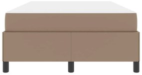 vidaXL Σκελετός Κρεβατιού με στρώμα Καπουτσίνο 120 x 200 cm ύφασμα