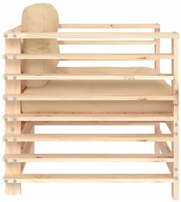 vidaXL Καρέκλες Κήπου με Μαξιλάρια 2 τεμ. από Μασίφ Ξύλο Πεύκου