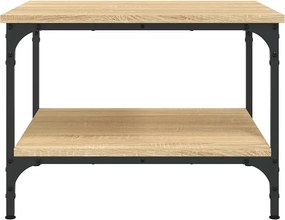 vidaXL Τραπεζάκι Σαλονιού Sonoma Δρυς 55 x 55 x 40 εκ. Επεξεργ. Ξύλο