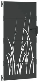 vidaXL Πύλη Κήπου Μαύρο 85 x 175 cm Ατσάλι με Επικάλυψη Πούδρας