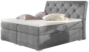 Επενδεδυμένο κρεβάτι Baltimore με στρώμα και ανώστρωμα-160 x 200-Gkri