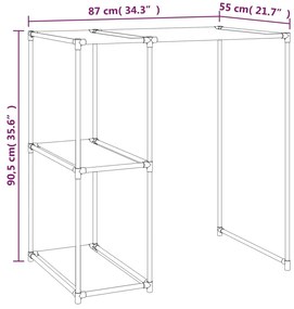 ΡΑΦΙΕΡΑ ΓΙΑ ΠΛΥΝΤΗΡΙΟ ΓΚΡΙ 87 X 55 X 90,5 ΕΚ. ΑΠΟ ΣΙΔΕΡΟ 343146