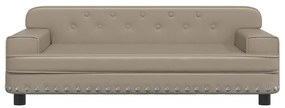 vidaXL Καναπές Παιδικός Καπουτσίνο 90x53x30 εκ. από Συνθετικό Δέρμα