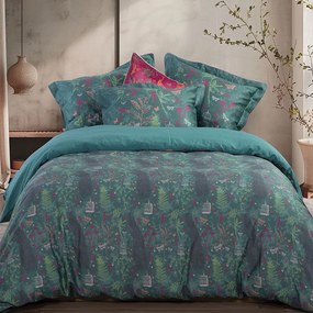 Σεντόνια Birds Of Paradise (Σετ 4τμχ) Green Nef-Nef Homeware Queen Size 240x270cm 100% Βαμβακοσατέν