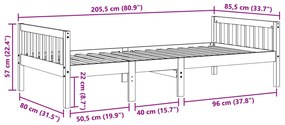 ΚΡΕΒΑΤΙ ΠΑΙΔΙΚΟ ΧΩΡΙΣ ΣΤΡΩΜΑ ΚΑΦΕ ΚΕΡΙΟΥ 80X200 ΕΚ ΜΑΣΙΦ ΠΕΥΚΟ 855026