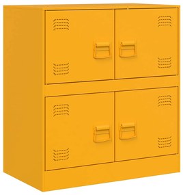 vidaXL Ντουλάπι Μουσταρδί 67x39x73 εκ. από Ατσάλι