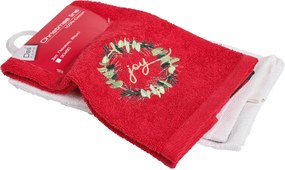 Χριστουγεννιάτικες Πετσέτες (Σετ 2τμχ) Das Home Christmas 0906 Red
