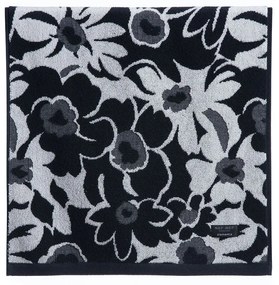 Πετσέτα Blossen Grey-Black Nef-Nef Homeware Προσώπου 50x90cm 100% Βαμβάκι