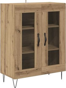 vidaXL Highboard Artisan Oak 69,5 x 34 x 180 εκ. Επεξεργασμένο ξύλο