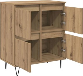 vidaXL Πλαϊνό γραφείο Artisan Oak 60 x 35 x 70 cm