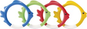 Intex Παιχνίδι Πισίνας Underwater Fish Rings Σετ 4τμχ (55507)
