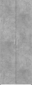 vidaXL Ντουλάπι Γκρι Σκυροδέματος 70x42,5x185 εκ. Επεξεργασμένο Ξύλο