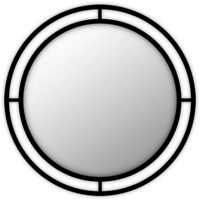 Καθρέφτης Τοίχου Bubble 0207476 57x2x57cm Black Αλουμίνιο