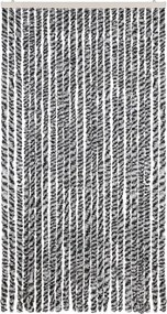 vidaXL Σήτα Εντόμων Γκρι/Μαύρη/Λευκή 100 x 230 εκ. από Σενίλ