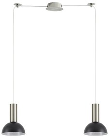 Φωτιστικό Οροφής  SE21-NM-4-NM2-MS3 ADEPT TUBE Nickel Matt Pendant Black Metal Shade+ - 77-8466 - 51W - 100W - 77-8466