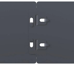vidaXL Περιφράξεις γκαζόν 10 τεμάχια Ανθρακί από χάλυβα ψυχρής έλασης