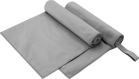 vidaXL Αθλητικές Πετσέτες 2 pcs Σκούρο γκρι 100 x 50 cm