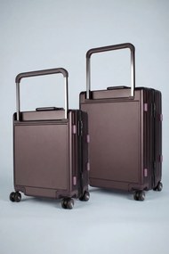 Stewehome Σετ 2 τεμαχίων βαλίτσες από πολυανθρακικό μεσαίου και καμπίνας σετ βαλίτσας 54x41x25 cm