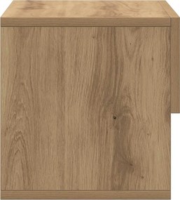 vidaXL Κομοδίνο Επιτοίχιο Καφέ Δρυς