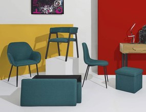 ΚΑΡΈΚΛΕΣ &amp; ΠΟΛΥΘΡΌΝΕΣ DESIGN ARMCHAIR ATOM BLUE M2 A1/M2 HD0464