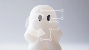 Intra Συλλεκτικό Ξύλινο Παζλ Plywood  4mm - Λευκό φωτιστικό φάντασμα σε ένα άδειο τραπέζι Σε Ξύλινο Κουτί - Διαστάσεις Puzzle: 10x10 cm – 25 κομμάτια