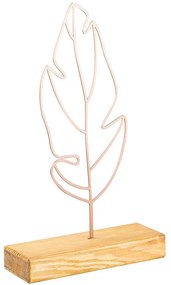 Διακοσμητικό Επιτραπέζιο 565TNL1134 20x4x40cm Copper Aberto Design Metal,Wood