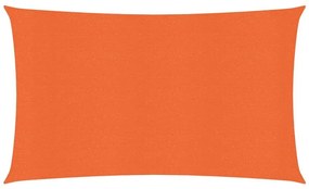 Πανί Σκίασης Ορθογώνιο Πορτοκαλί 3x6 μ. από HDPE 160 γρ/μ² - Πορτοκαλί