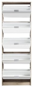 Παπουτσοθήκη Hugo 25 με Καθρέπτη Γκρί Δρύς 67x28x191,5 εκ. 67x28x191.5 εκ.