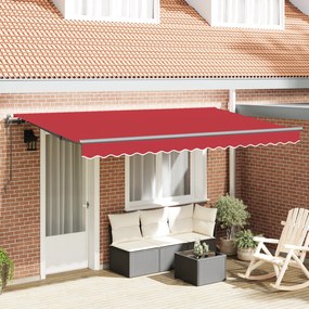 vidaXL Σκηνίτσα Αναδιπλούμενη Κόκκινο 400 x 200 cm