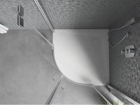 Mexen Bert ντουζιέρα ημικυκλική SMC 80 x 80 cm, λευκή - 4KR108080