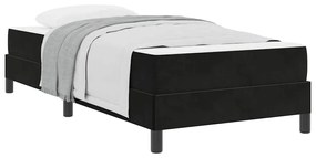 vidaXL Κρεβάτι box spring με στρώμα Μαύρο 80 x 200 cm Βελούδο